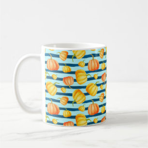 Mug Tour de Citrouille orange. Pat aquarelle transpare