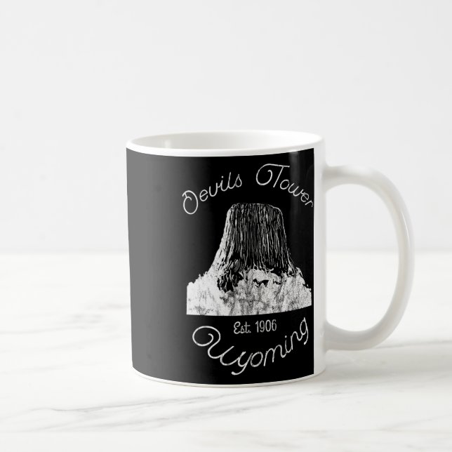 Mug Tour de Devils Wyoming Monument National Rétro Vin (Droite)
