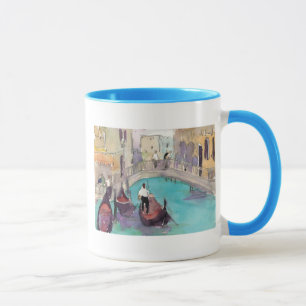 Mug Tour de gondole de Venise d'aquarelle des