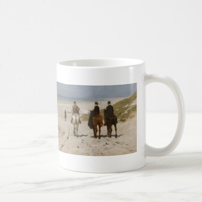 Mug Tour de matin sur la plage - mauve d'Anton (Droite)