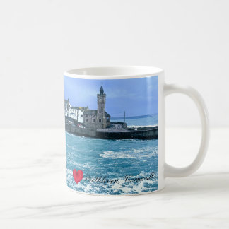 Mug Tour d'horloge Porthleven + Attente De La Sculptur