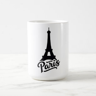 Mug Tour Eiffel de Paris (France) en noir