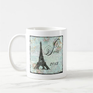 Mug Tour Eiffel et roses roses Paris