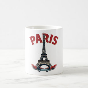 Mug Tour Eiffel, Paris, retro