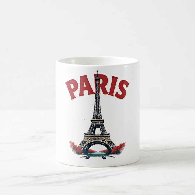 Mug Tour Eiffel, Paris, retro (Centre)