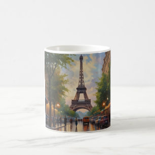 Mug Tour Eiffel Paris Travel Vintage Retro Art