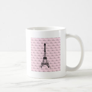 Mug Tour Eiffel rose et noir de Paris