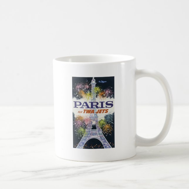 Mug Tour Eiffel vintage Paris Air Travel (Droite)