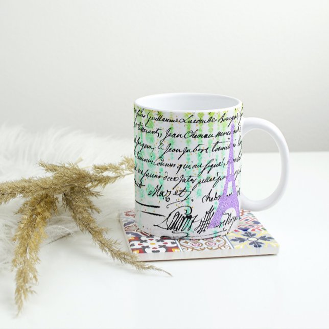 Mug Tour Eiffel violet (Créateur téléchargé)