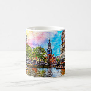 Mug Tour Munttoren. Amsterdam. Pays-bas.