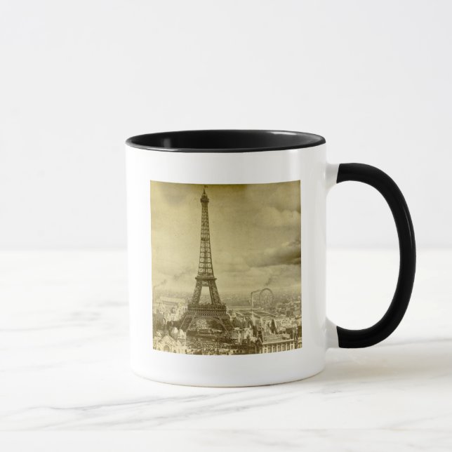 Mug Tour vintage Paris France 1889 d'Eifel (Droite)