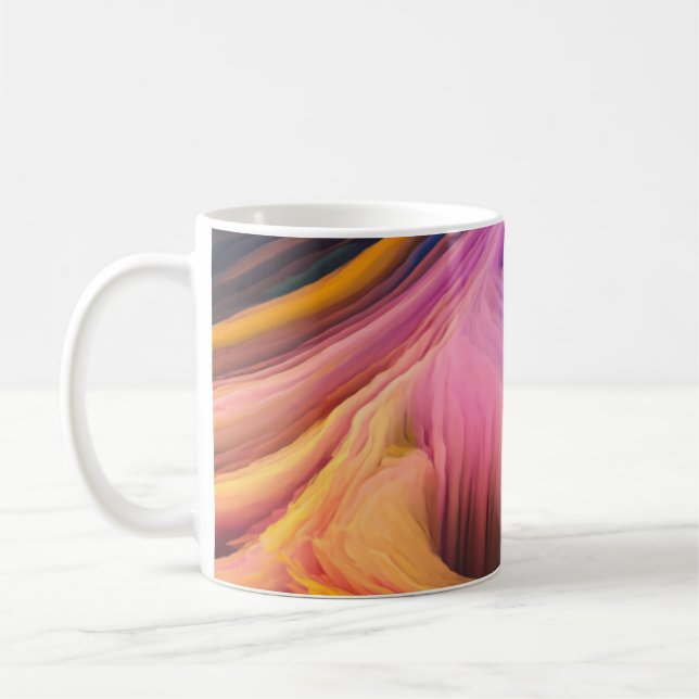 Mug Tourbillon abstrait coloré (Gauche)