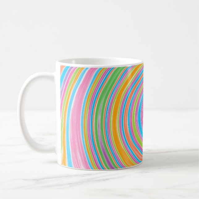 Mug Tourbillon arc-en-ciel coloré (Gauche)