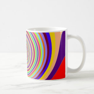 Mug Tourbillon de bonbons pop art psychédélique à l'ar