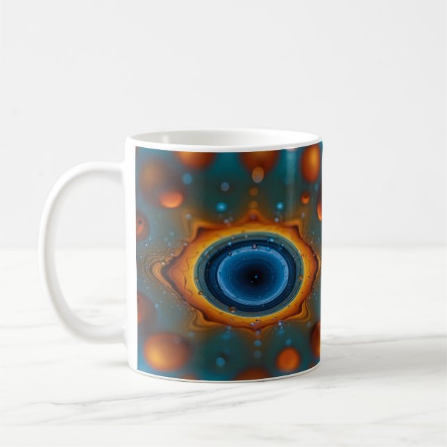 Mug Tourbillon de Couleurs : Danse Abstraite de l'Huil (Gauche)