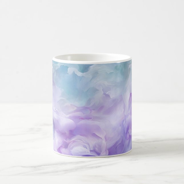 Mug Tourbillon de nuage bleu et violet (Centre)