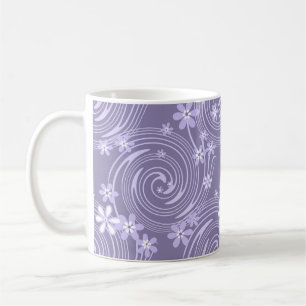 Mug Tourbillon violet sans couture couleur lavande fle