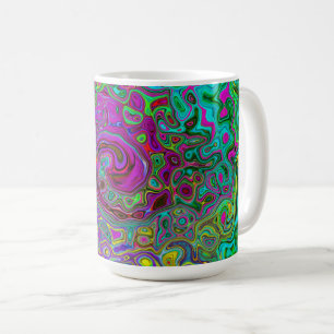 Mug Tourbillonnement Liquide Abstrait Violet Groovy Ré