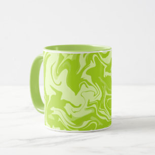 Mug Tourbillons Abstraits Verts
