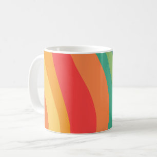 Mug Tourbillons rétro colorés 60s