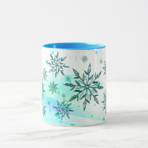 Mug Tourneberge turquoise bleu hiver