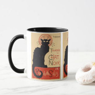 Mug Tournée du Chat Noir Vintage Black Cat Art Nouveau