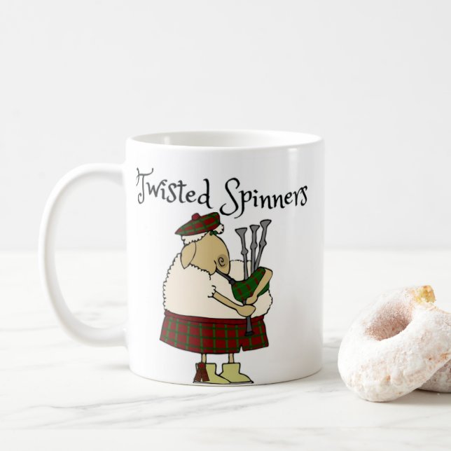 Mug Tourner tordu mouflon de mouton tué (Avec donut)