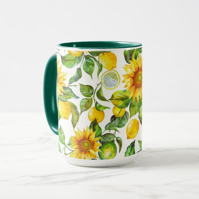 Mug Tournesol & Citron (Devant gauche)
