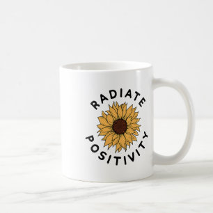 Mug Tournesol de positivité Message positif Humanité