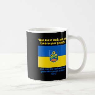 Mug Tournesol de soutien à l'Ukraine Pur Ces graines d
