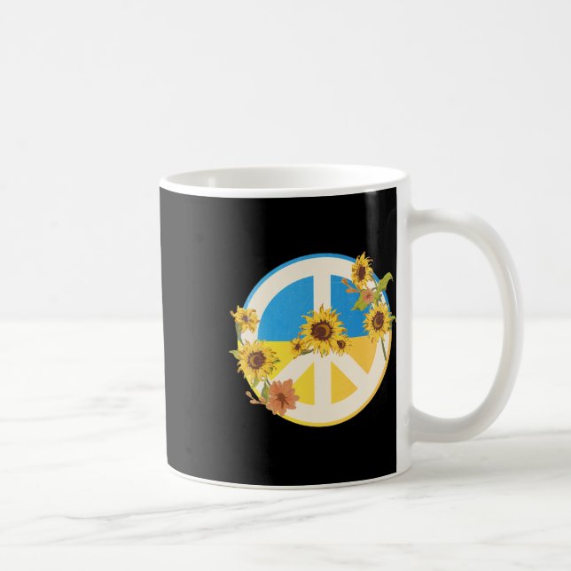 Mug Tournesol Drapeau Ukrainien Je Suis Avec L'Ukraine (Droite)