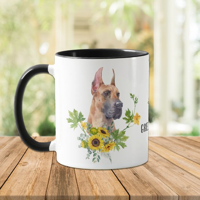 Mug Tournesol Eucalyptus Grand Chien Danse Musique (Créateur téléchargé)