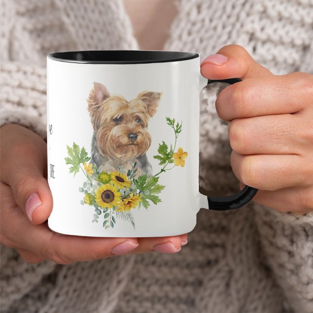 Mug Tournesol Eucalyptus Yorkshire Terrier Musique (Créateur téléchargé)
