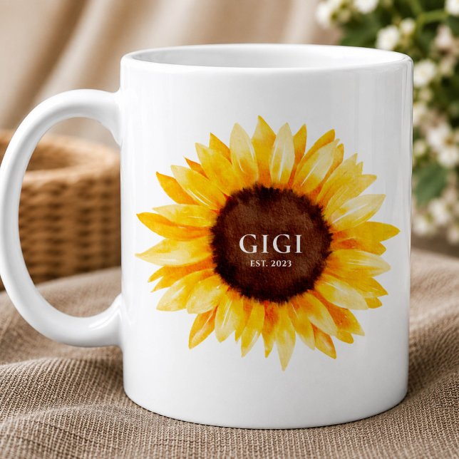 Mug Tournesol Gigi (Créateur téléchargé)