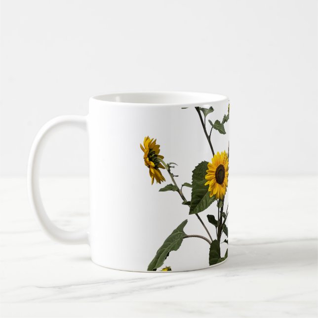 Mug Tournesol jaune vibrant  (Gauche)
