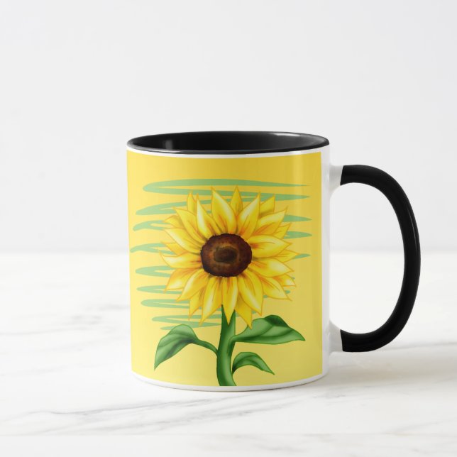 Mug Tournesol jaune vif (Droite)