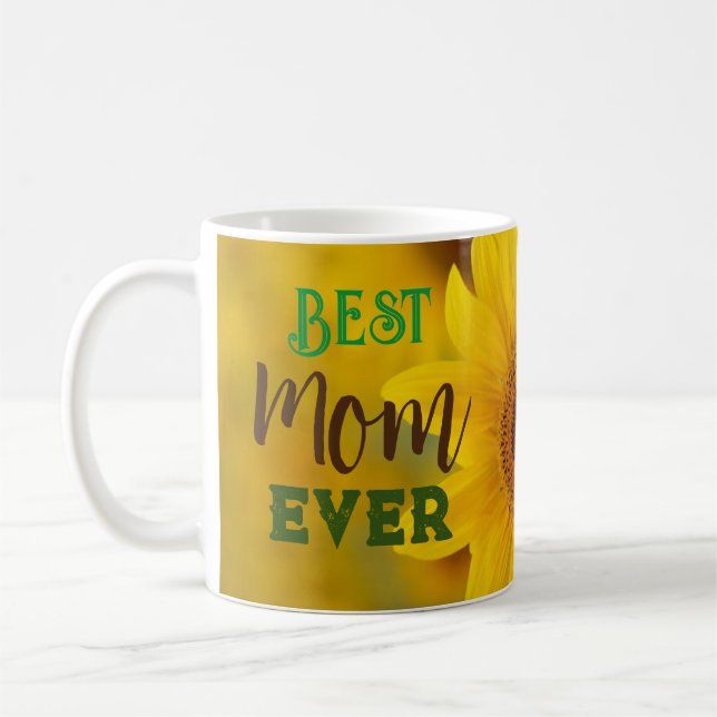 Mug Tournesol Meilleure Mère Pour Toujours  (Gauche)