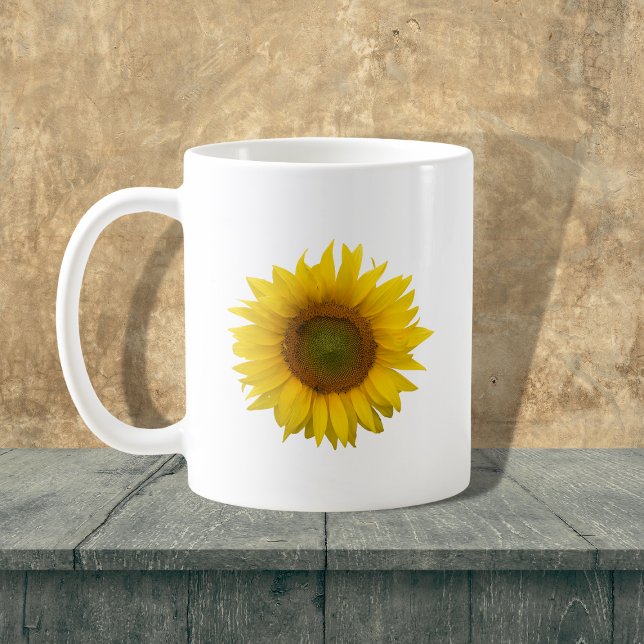Mug Tournesol moderne Botanique Pays Rustique (Créateur téléchargé)