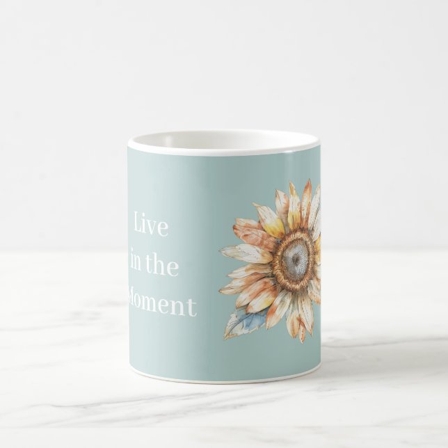 Mug Tournesol Vivre l'Instant (Centre)