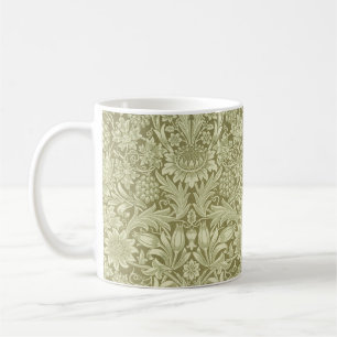 Mug Tournesol William Morris Vintage Olive Damask