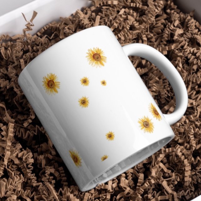 Mug Tournesols à l'aquarelle (Watercolor Sunflower Mug)