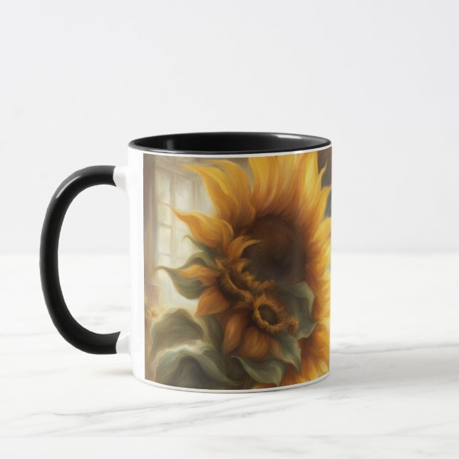 Mug Tournesols et grandes fenêtres (Gauche)