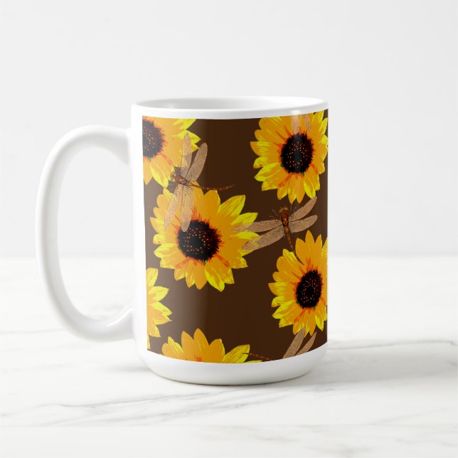 Mug Tournesols Et libellules, (Gauche)