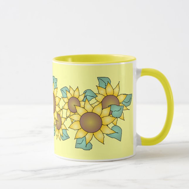 Mug TOURNESOLS par SHARON SHARPE (Droite)