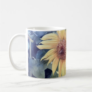 Mug Tournesols peints avec une abeille