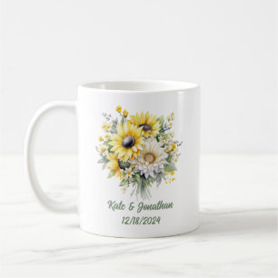 Mug Tournesols Personnalisés pour Mariage