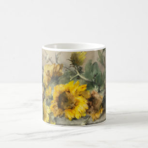 Mug Tournesols sur une corniche de pierre par Roosenbo