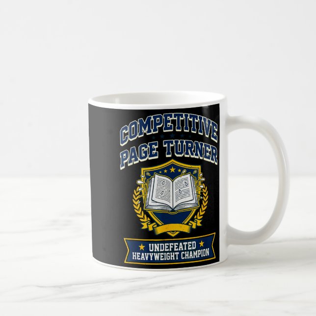 Mug Tourneur de page compétitif la lecture est le spor (Droite)