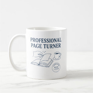 Mug Tourneur de pages professionnel Idée cadeau drôle 