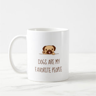 Mug Tournez le chien de Carlin mignon au-dessus de la 